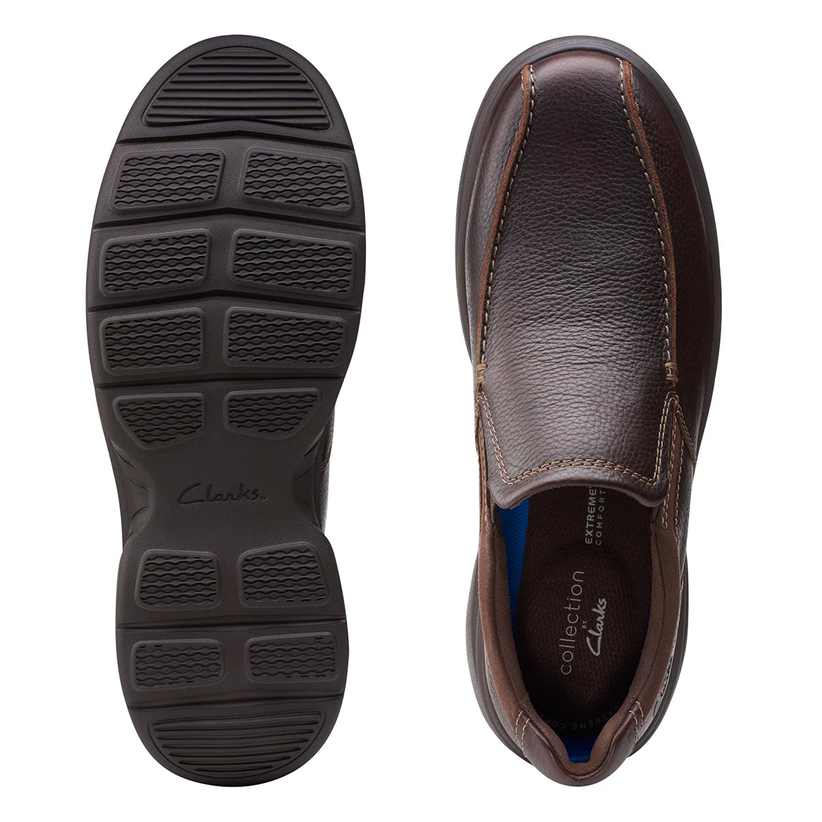 Clarks Men's Bradley Step Casual Slip ON in Brown - Image 7