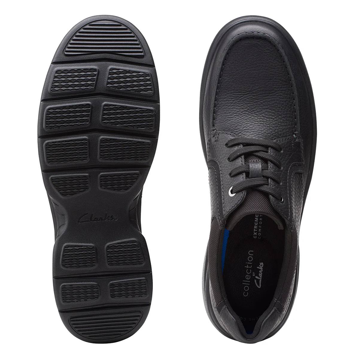 Clarks Men's Bradley Vibe Lace Up in Black - Image 6