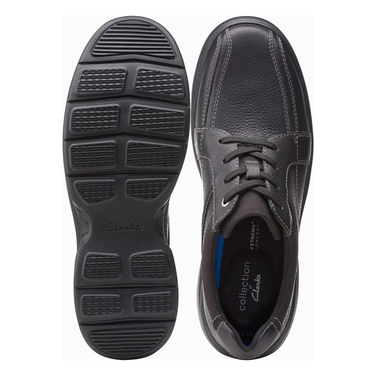 Clarks Men's Bradley Walk Lace-Up in Black - Image 6