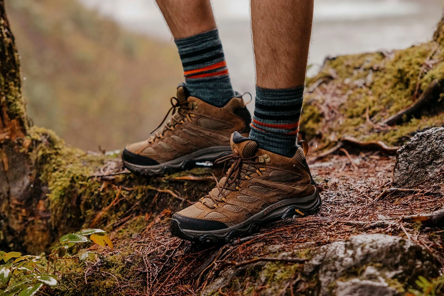 Men's Moab 3 Mid Waterproof in Earth - Image 7