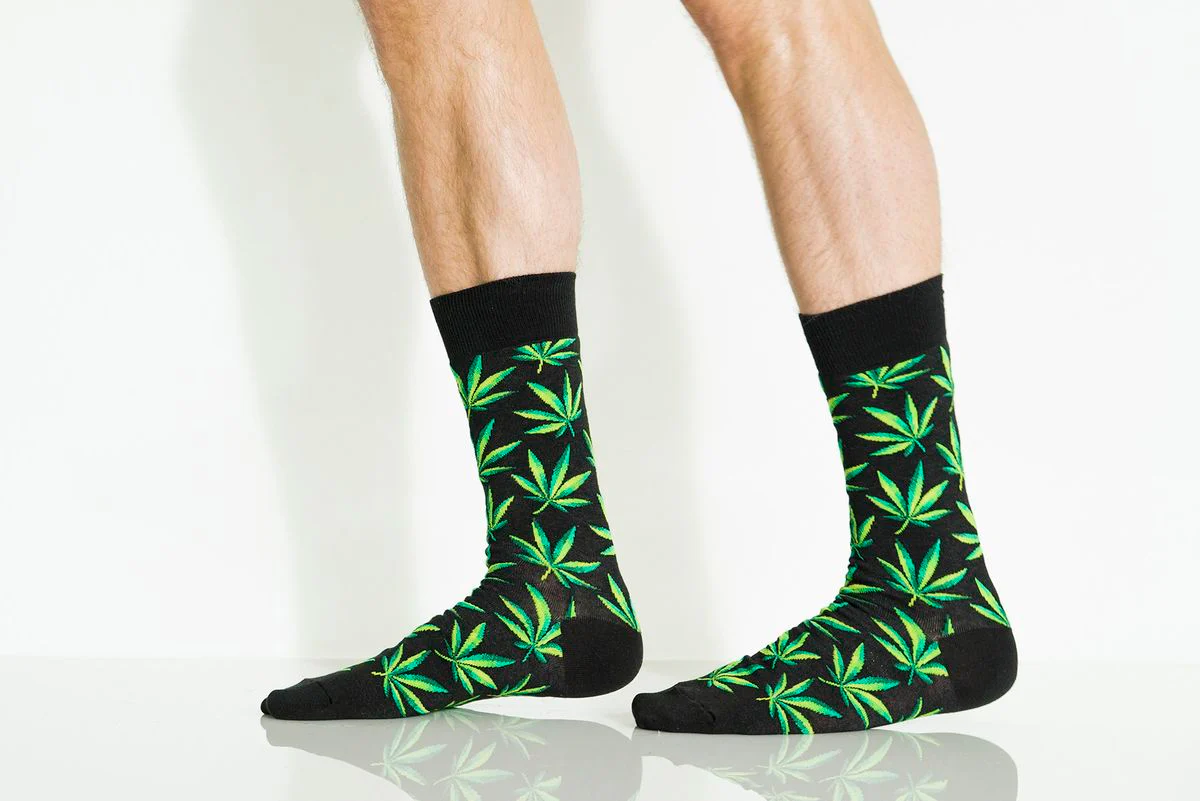 Men's Weed Crew Socks - Image 2