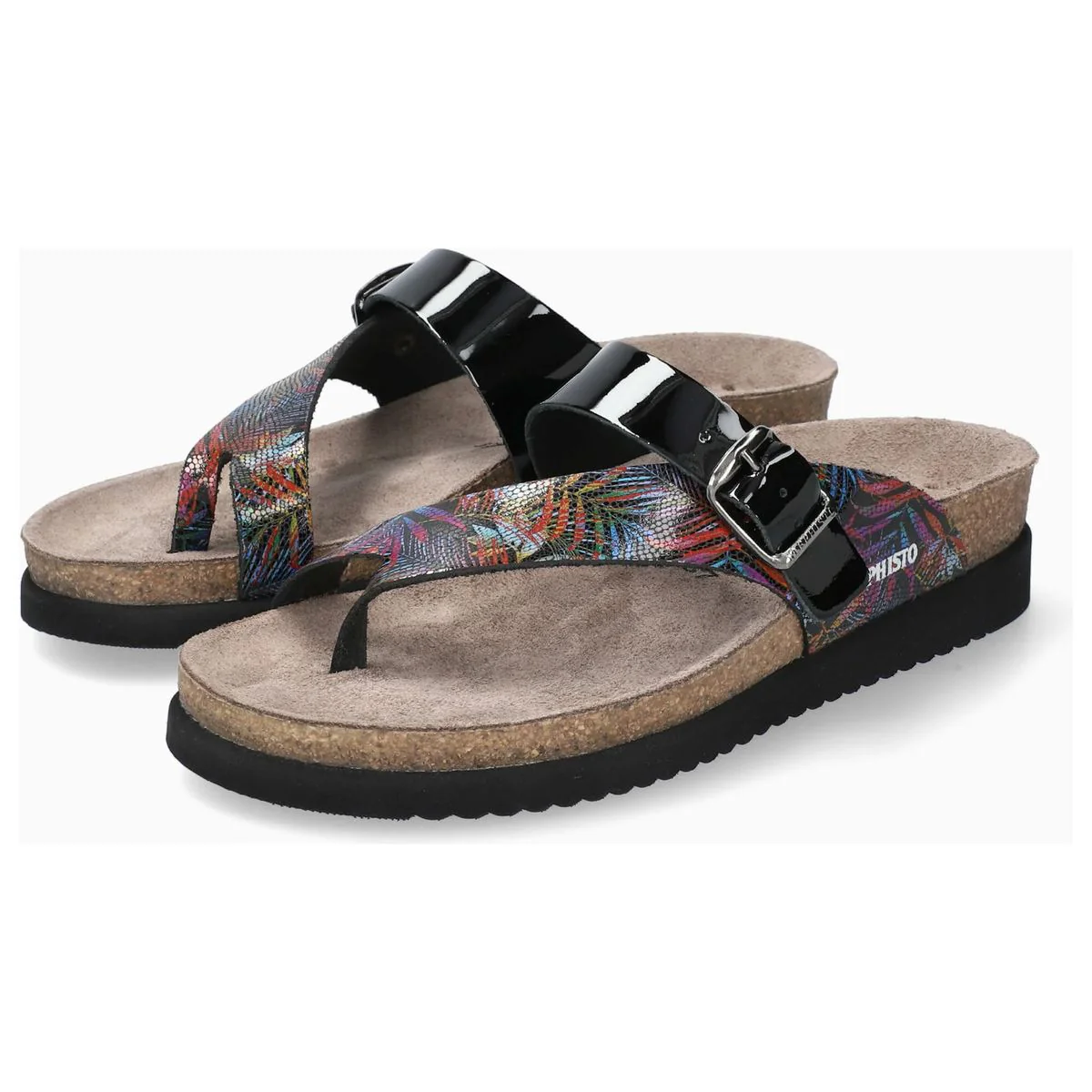 Mephisto Helen Mix Women's Toe Post Sandals in Multi - Image 2