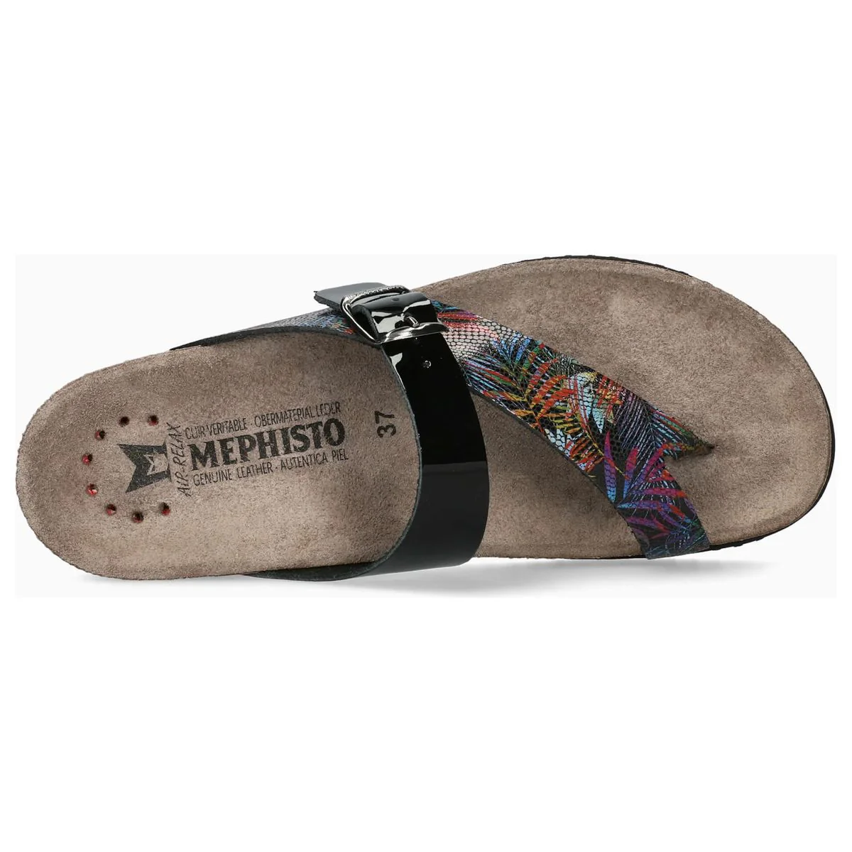 Mephisto Helen Mix Women's Toe Post Sandals in Multi - Image 3