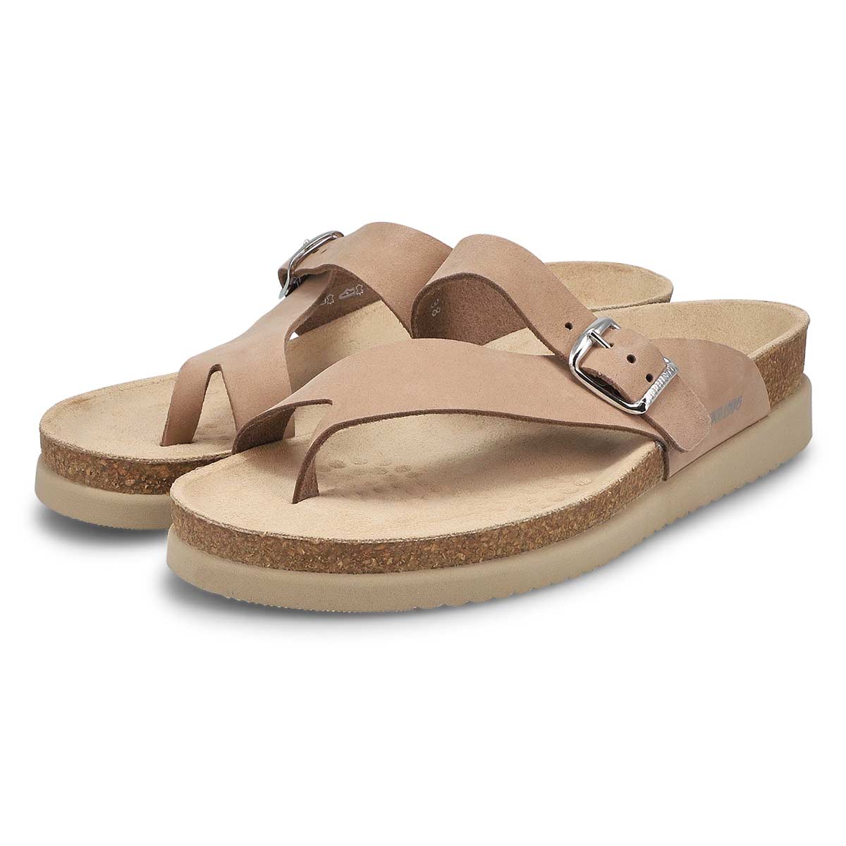 Mephisto Helen Toe Thong Sandals in Light Taupe - Image 2