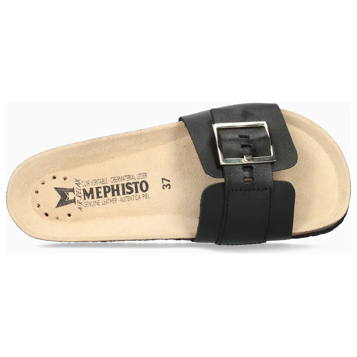 Mephisto Mabel Women's Cork Sandals in Black - Image 3