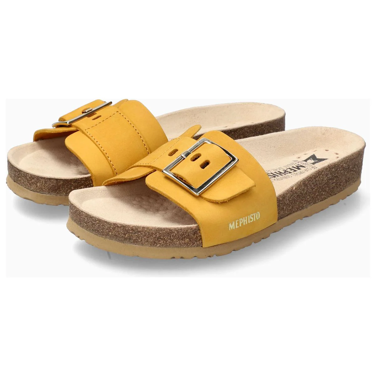 Mephisto Mabel Women's Cork Sandals in Ochre - Image 2