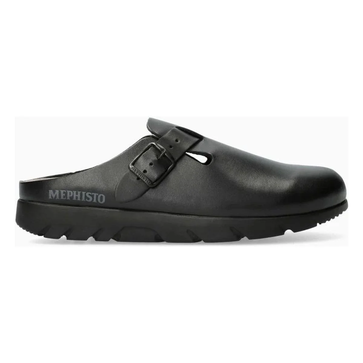 Mephisto Zaverio Unisex Leather Clog in Black