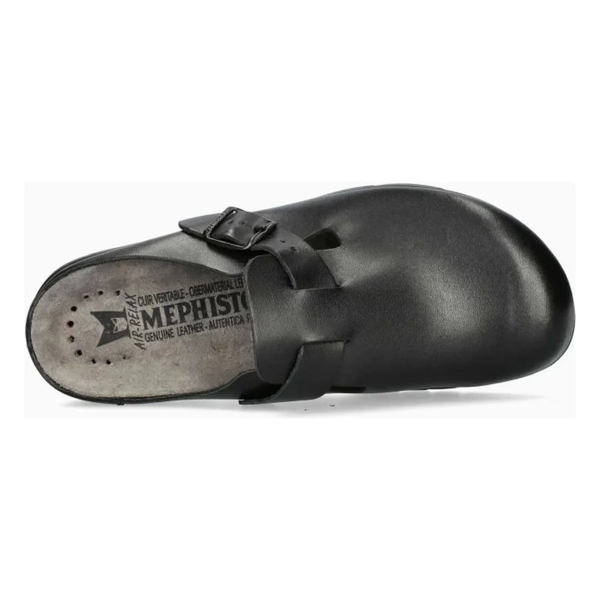 Mephisto Zaverio Unisex Leather Clog in Black - Image 3