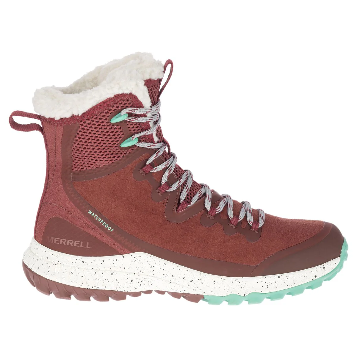 Merrell Bravada Polar Waterproof Sable Winter Boot in Red - Image 2