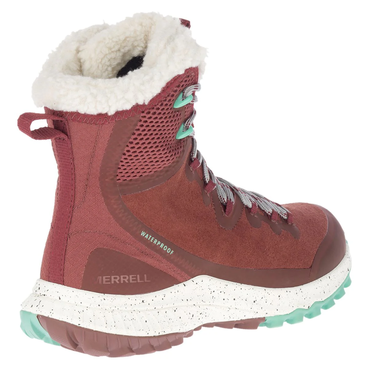 Merrell Bravada Polar Waterproof Sable Winter Boot in Red - Image 6