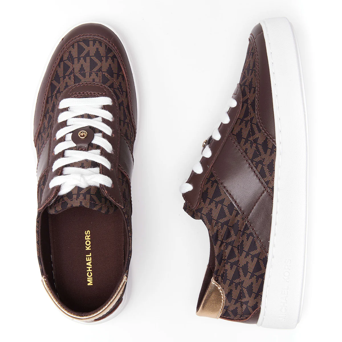Michael Kors Kaycee Signature Lace Sneaker in Brown - Image 5