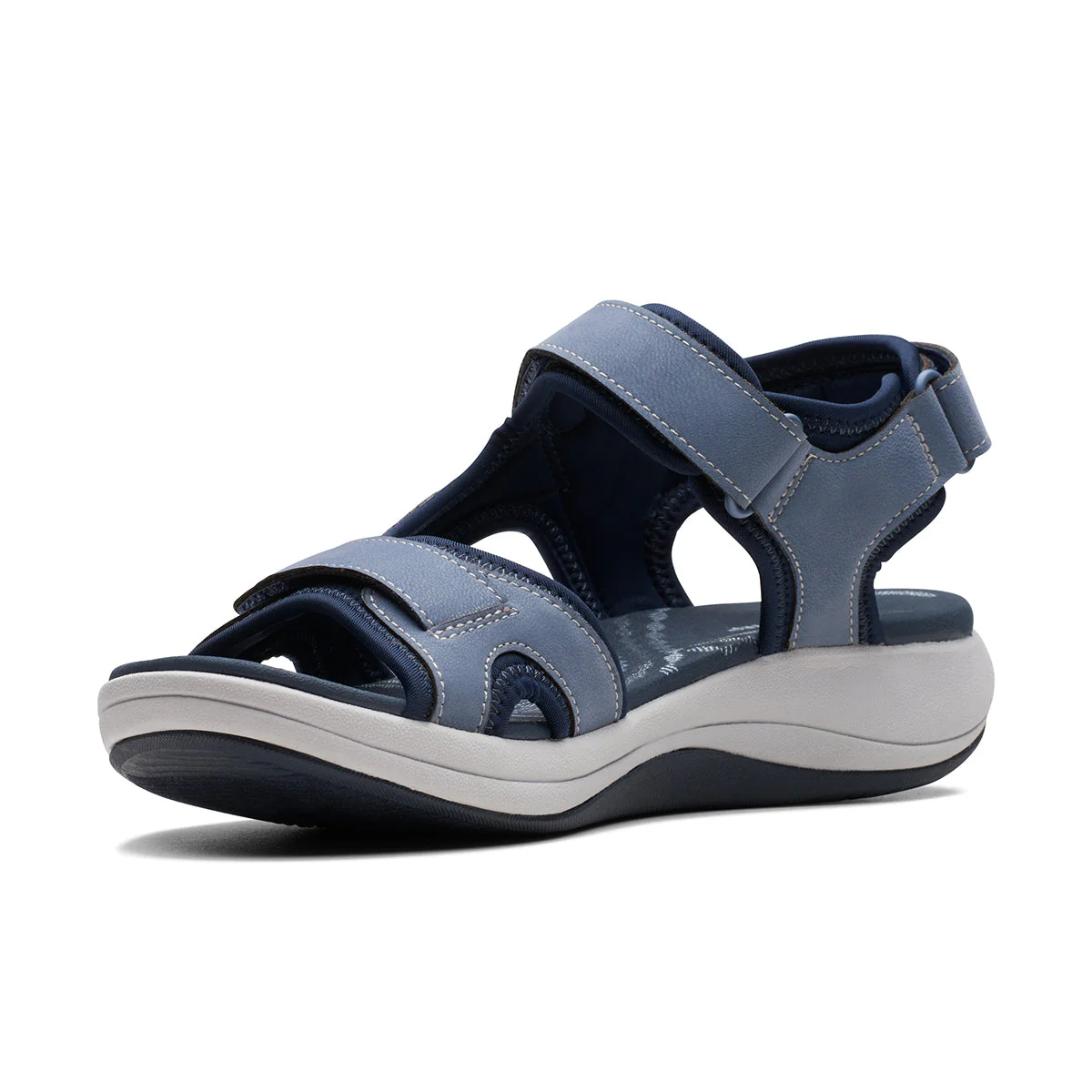 Clarks Mira Bay Women's Strappy Sandals in Denim Blue - Image 3