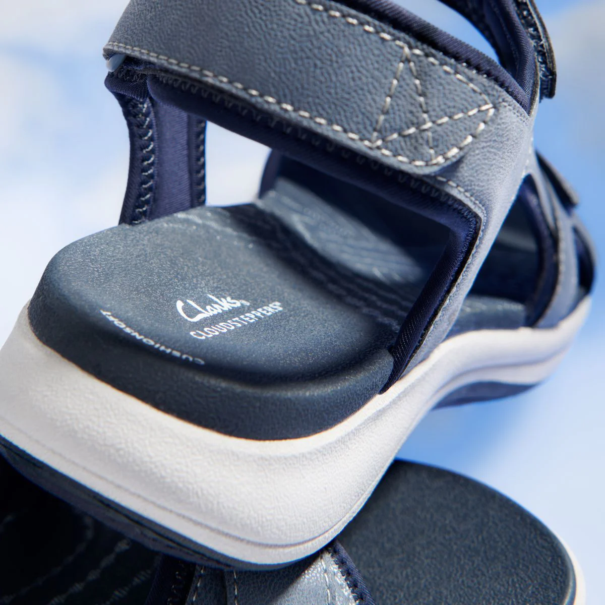 Clarks Mira Bay Women's Strappy Sandals in Denim Blue - Image 9
