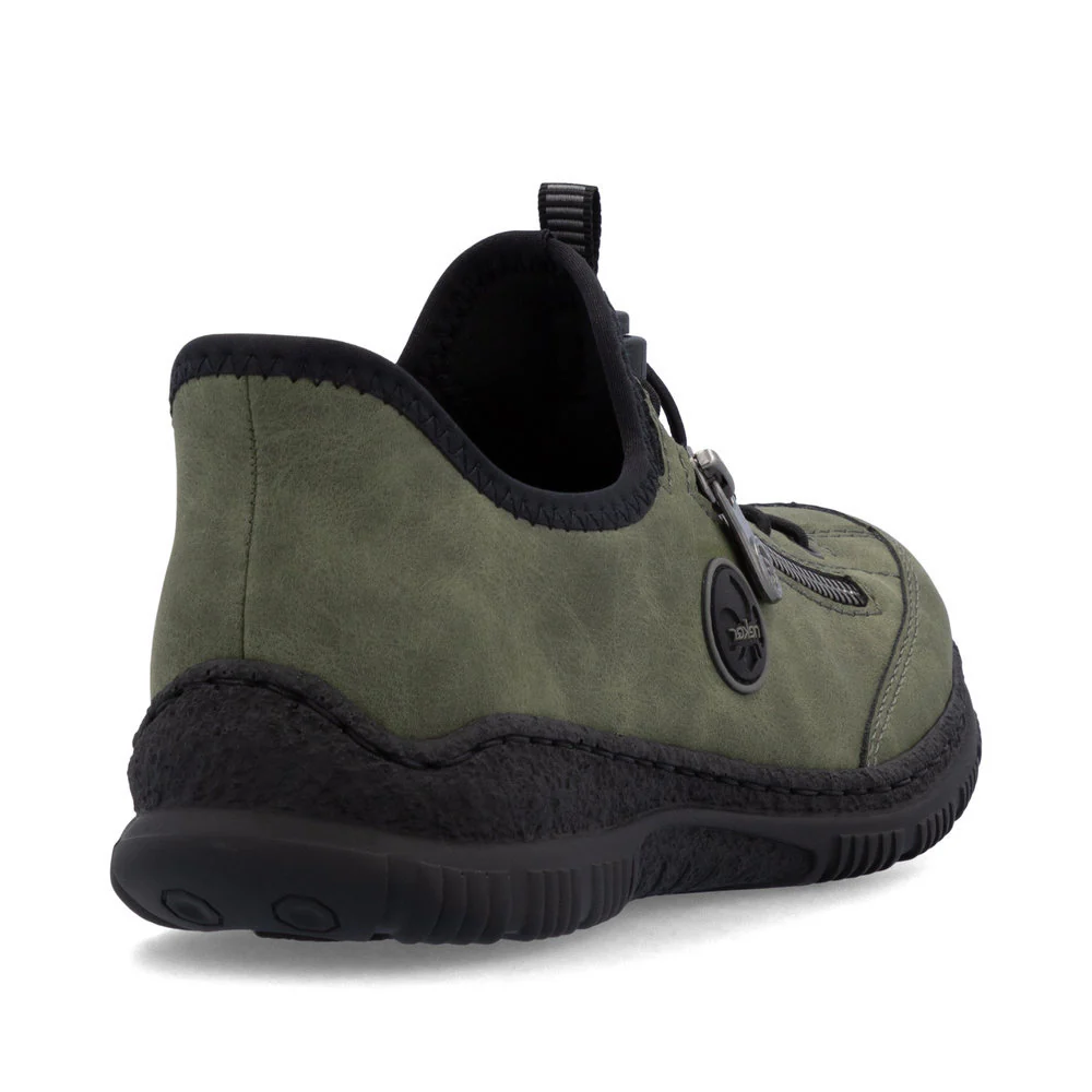Rieker N3267 Women's Ready to Go Sneaker in Green - Image 3