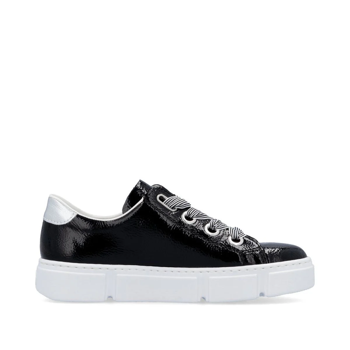 N59A1 Glossy Black Sneakers - Image 2
