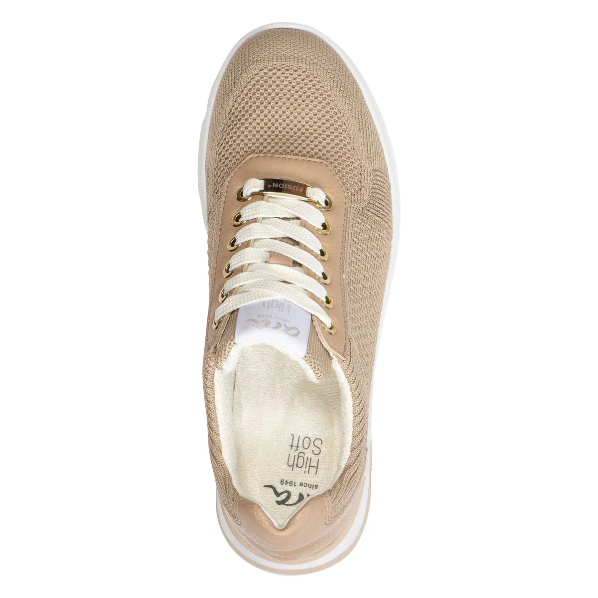 Ara Nassau II Women's Lace-Up Sneaker In Taupe - Image 5