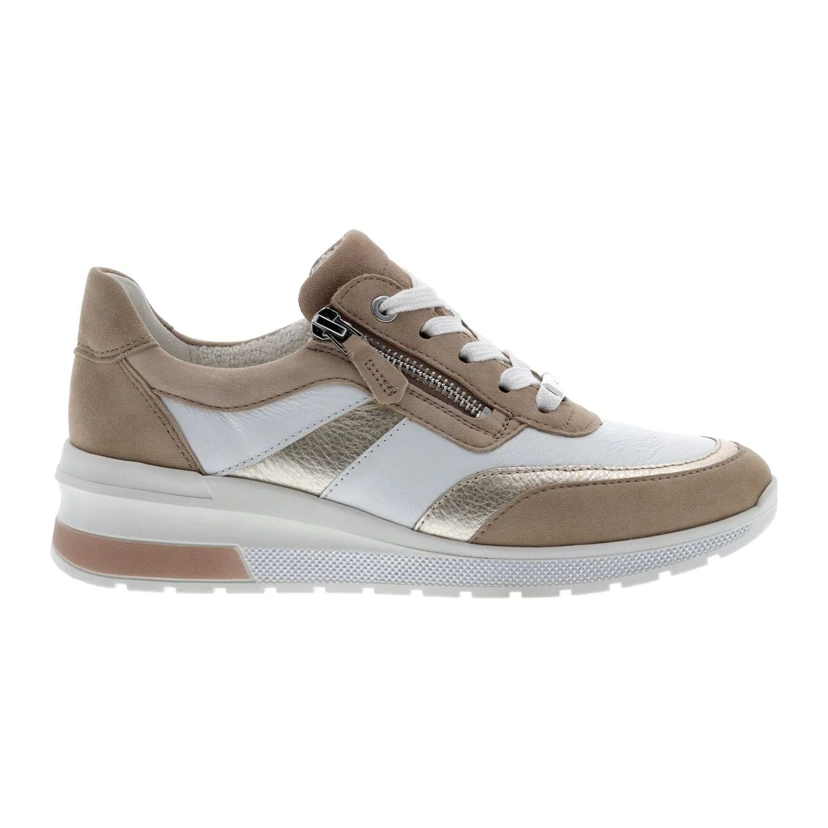 Ara Nevada II Women's Wedge Sneaker In Tan