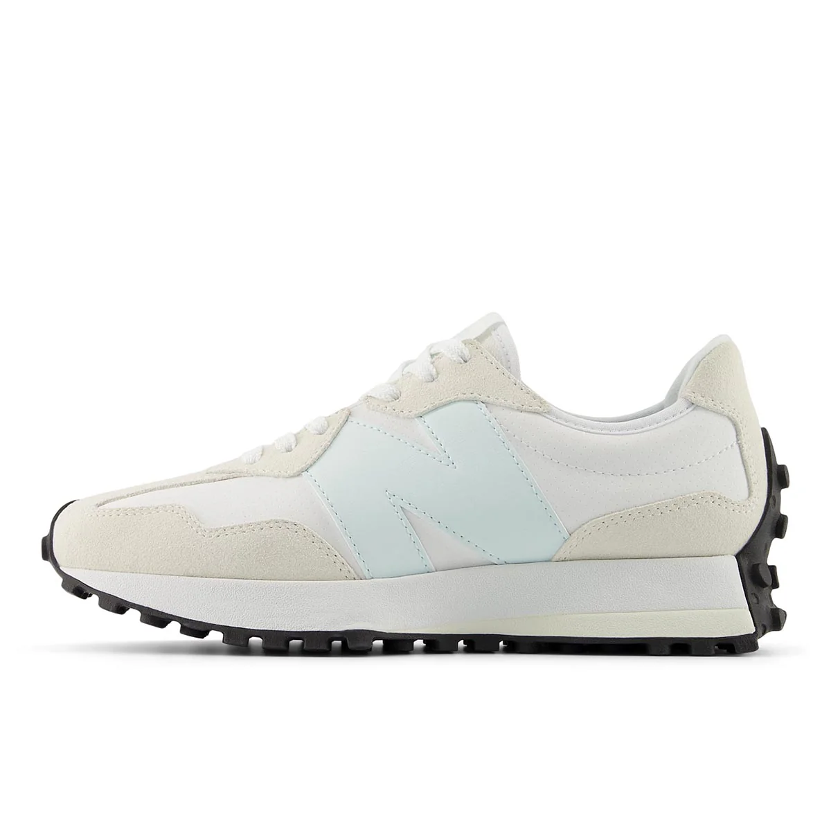 New Balance Women’s 327 Classic Retro Runner — Off White/Blue - Image 2