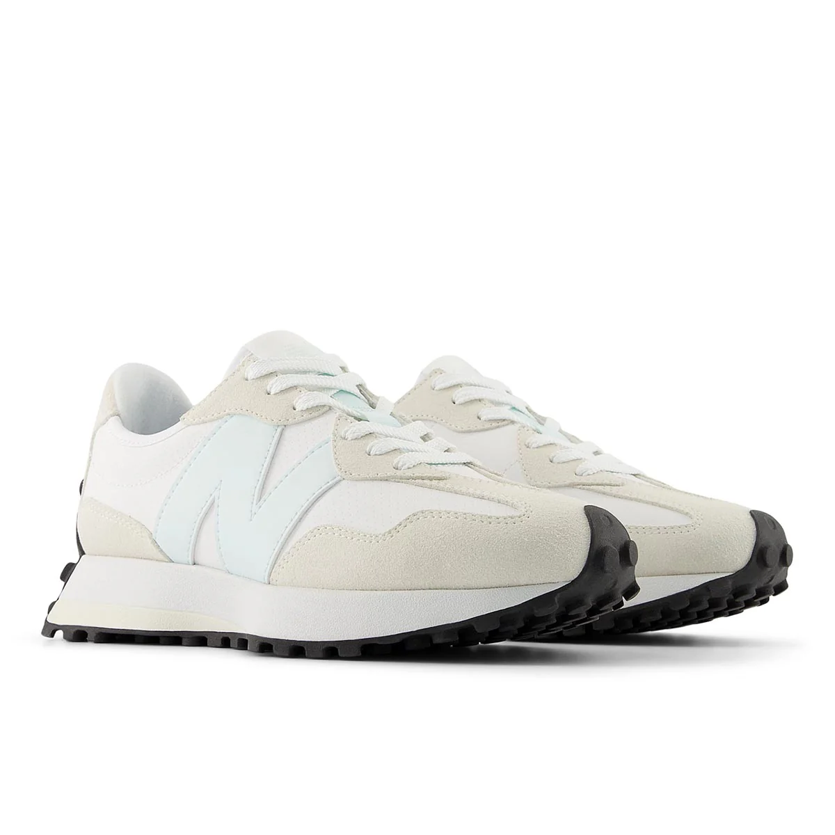 New Balance Women’s 327 Classic Retro Runner — Off White/Blue - Image 3