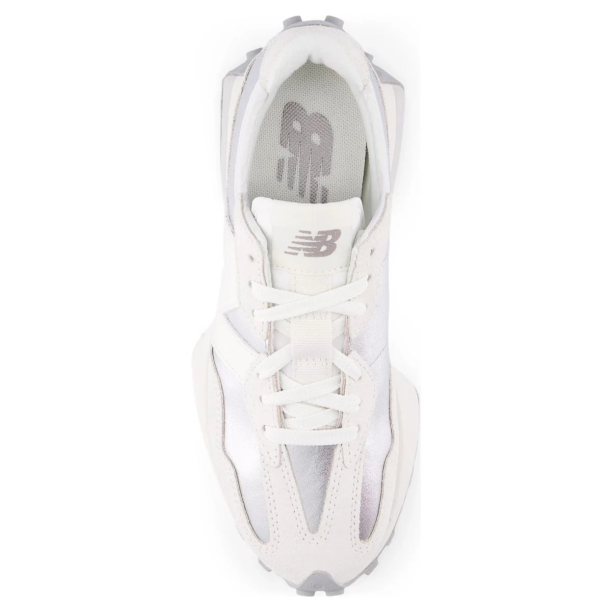 New Balance Women’s 327 Classic Retro Runner — Silver/Sea Salt - Image 4