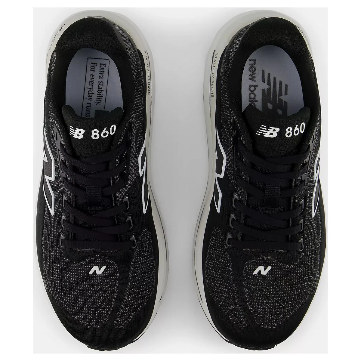 New Balance Women's Fresh Foam X 860v15 in Black White - Image 4