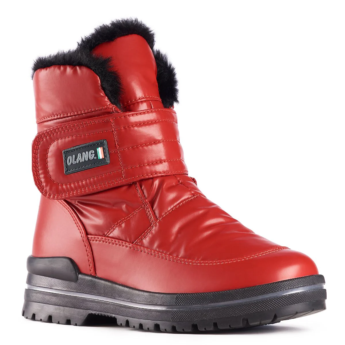 Olang Luna Women's Velcro Boots in Rosso