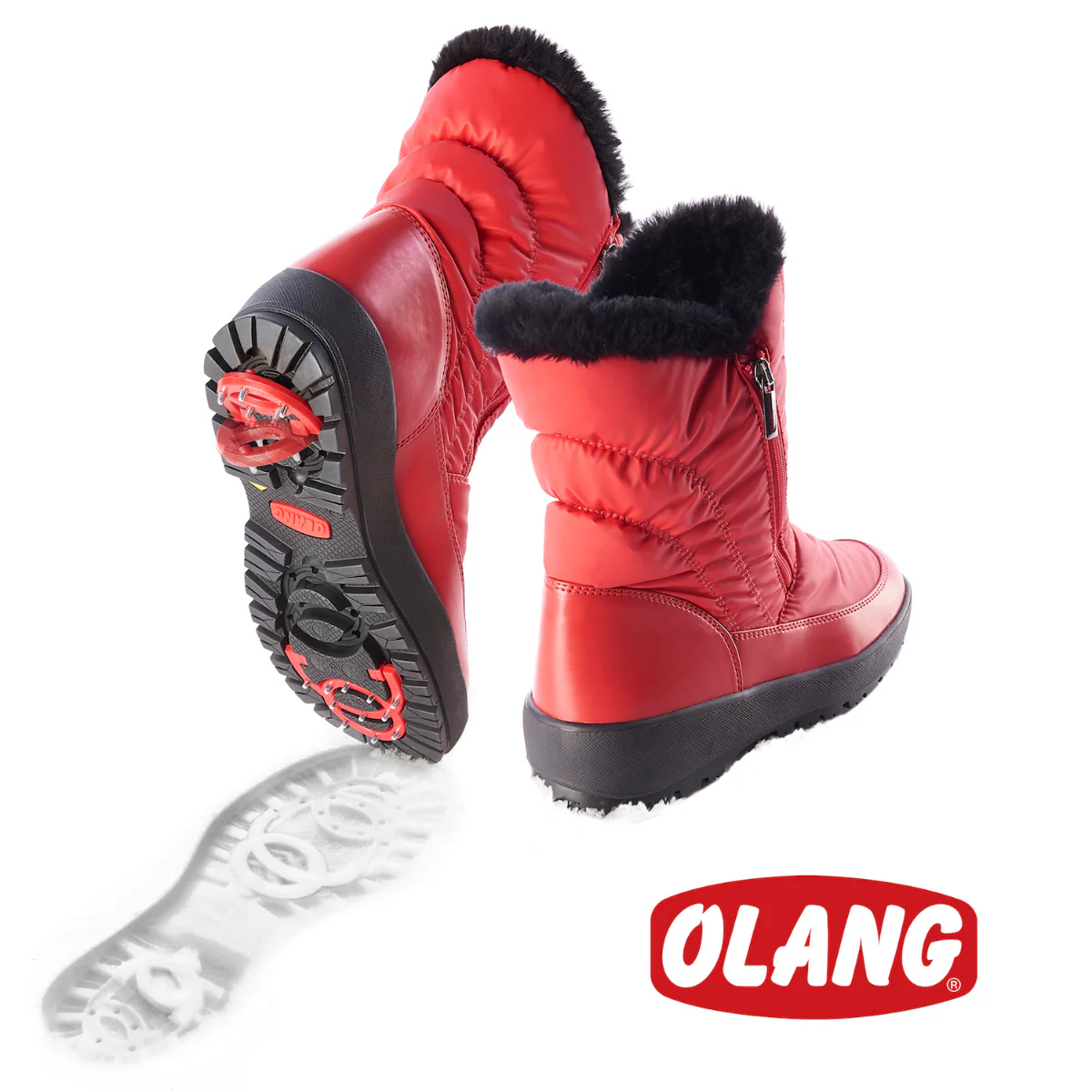 Olang Monica Women's Winter Boots in Red - Image 4
