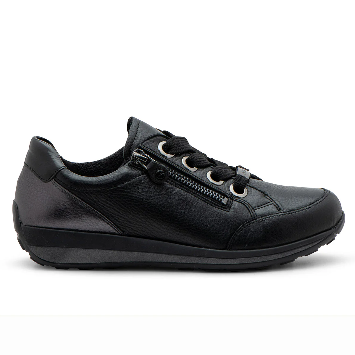 Ara Ollie Women's Zip Sneaker In Black - Image 5