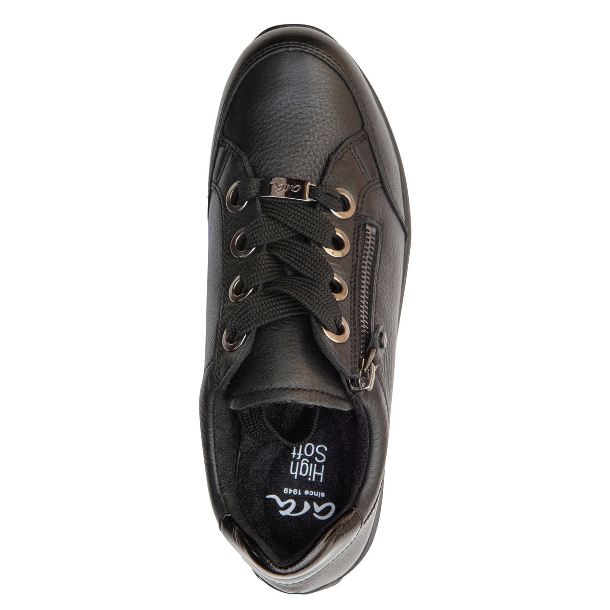 Ara Ollie Women's Zip Sneaker In Black - Image 6
