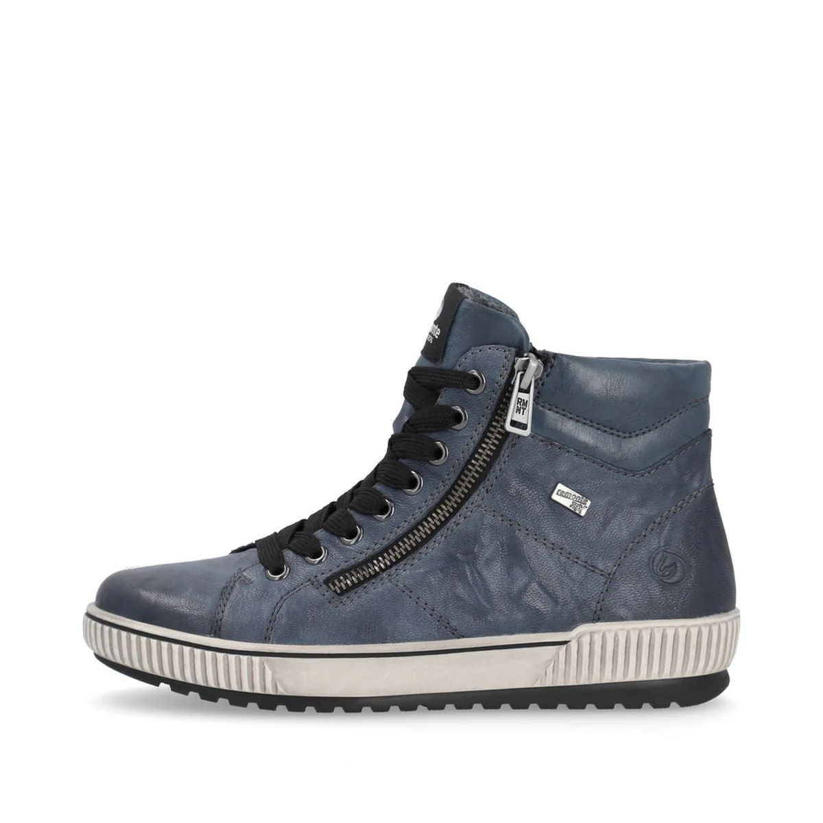 Remonte Ottawa D0772 Women's Lace Up Boots in Navy - Image 3