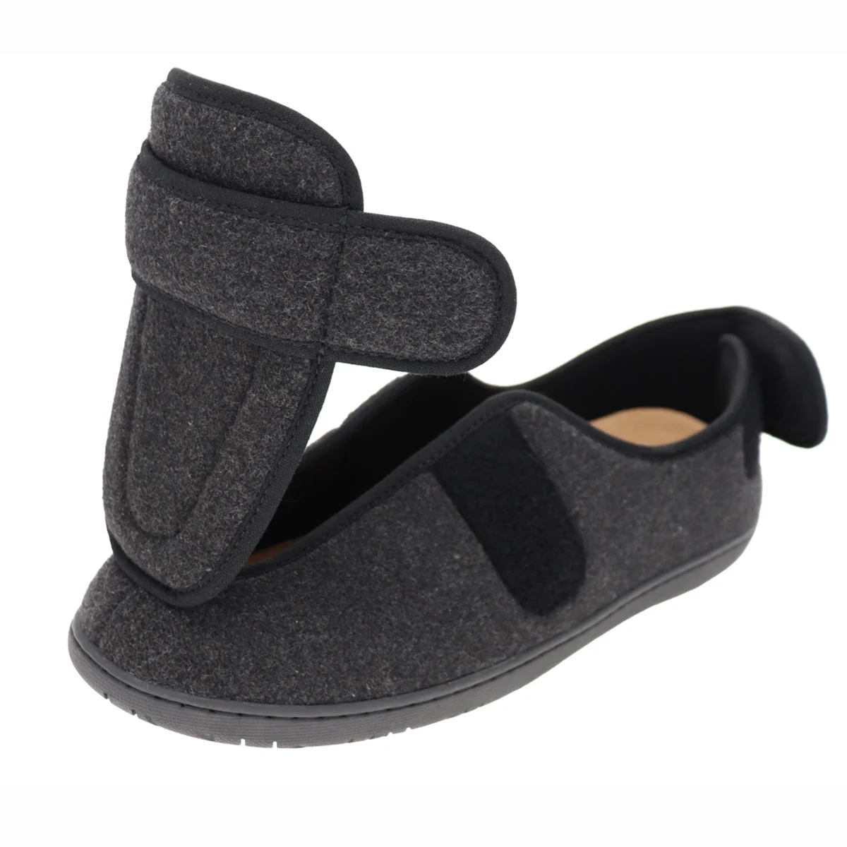 Physician L2 Black Wool Men's Slippers - Image 7
