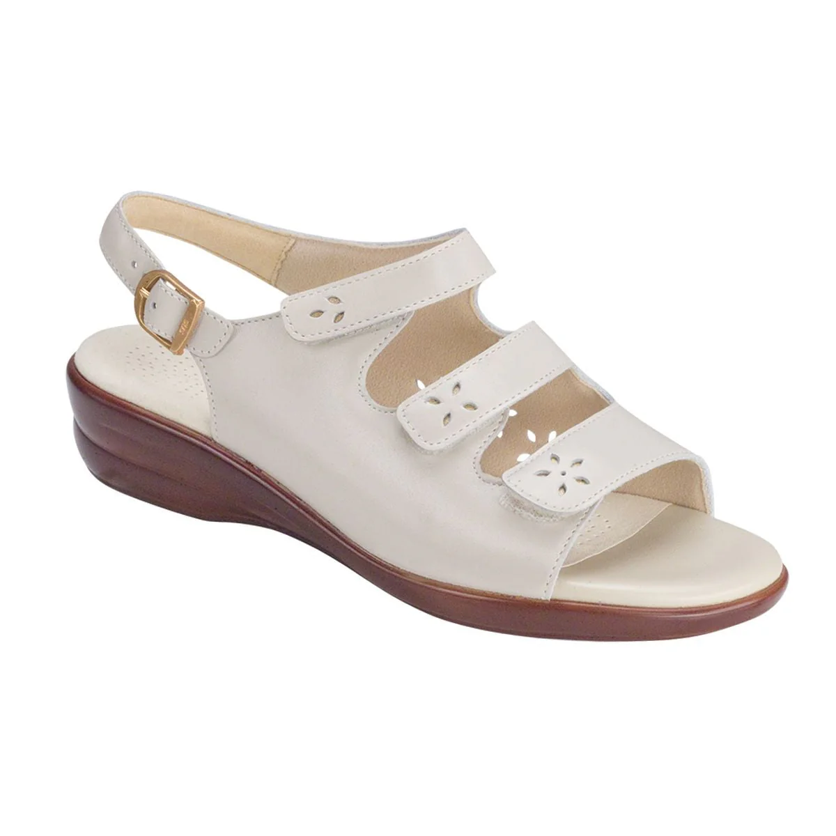 SAS Quatro Women's Slingback Sandal in Bone