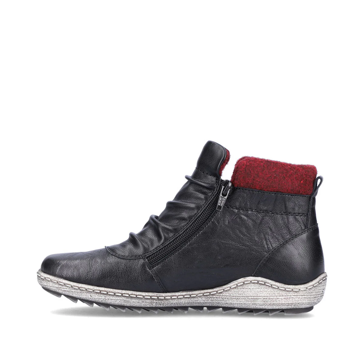 Remonte R1486 Zip Boot in Black - Image 3