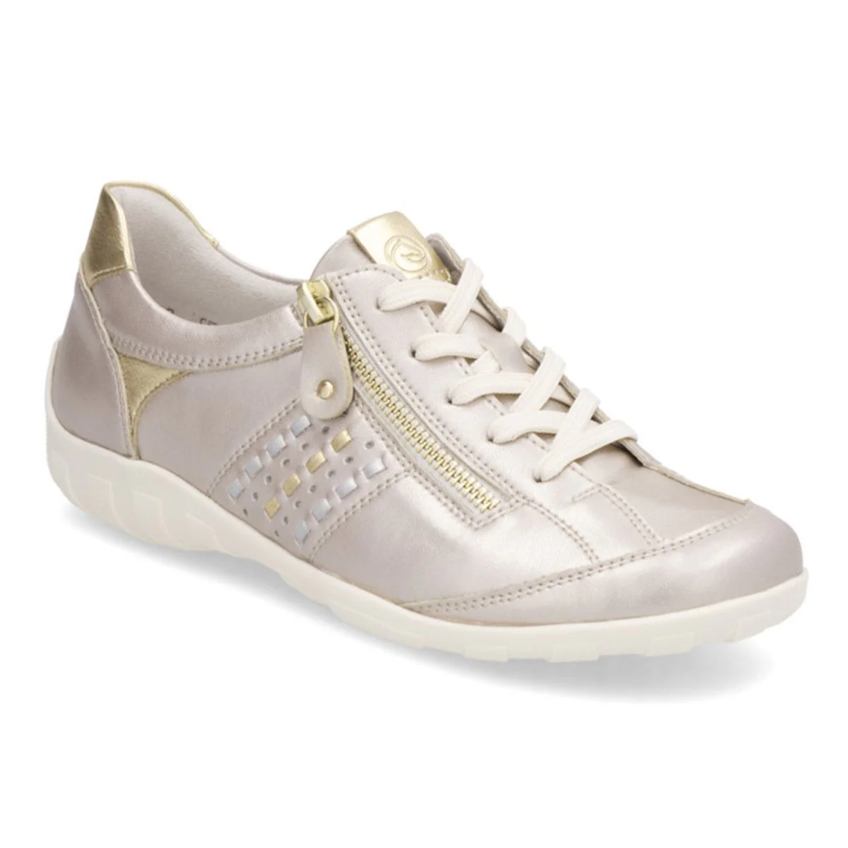 Remonte R3404 Lace Up Women's Shoe in Champagne