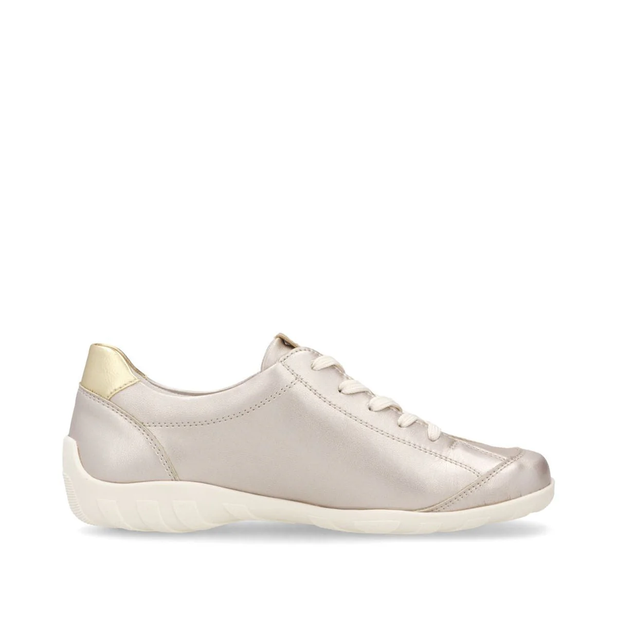 Remonte R3404 Lace Up Women's Shoe in Champagne - Image 2