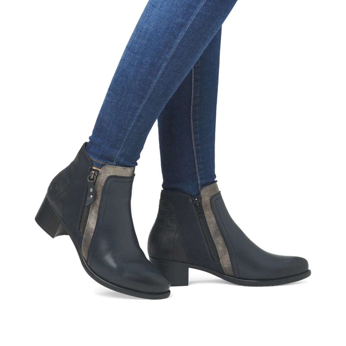 Remonte R5172 Women's Dress Boot in Blue - Image 6