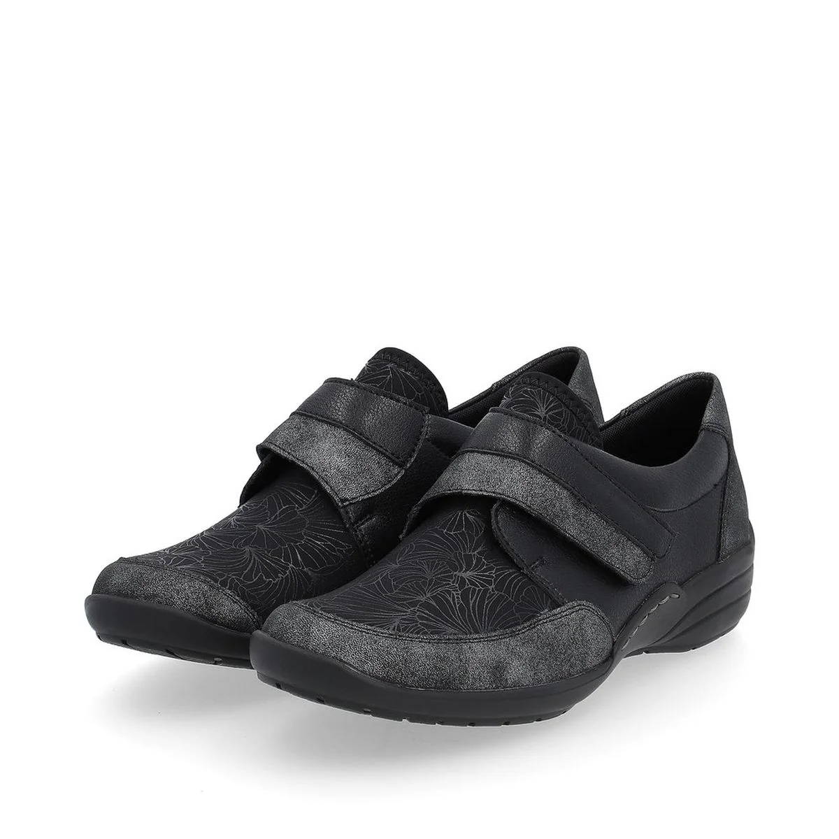 Remonte R7600 Women's Slip On Shoe in Black - Image 3