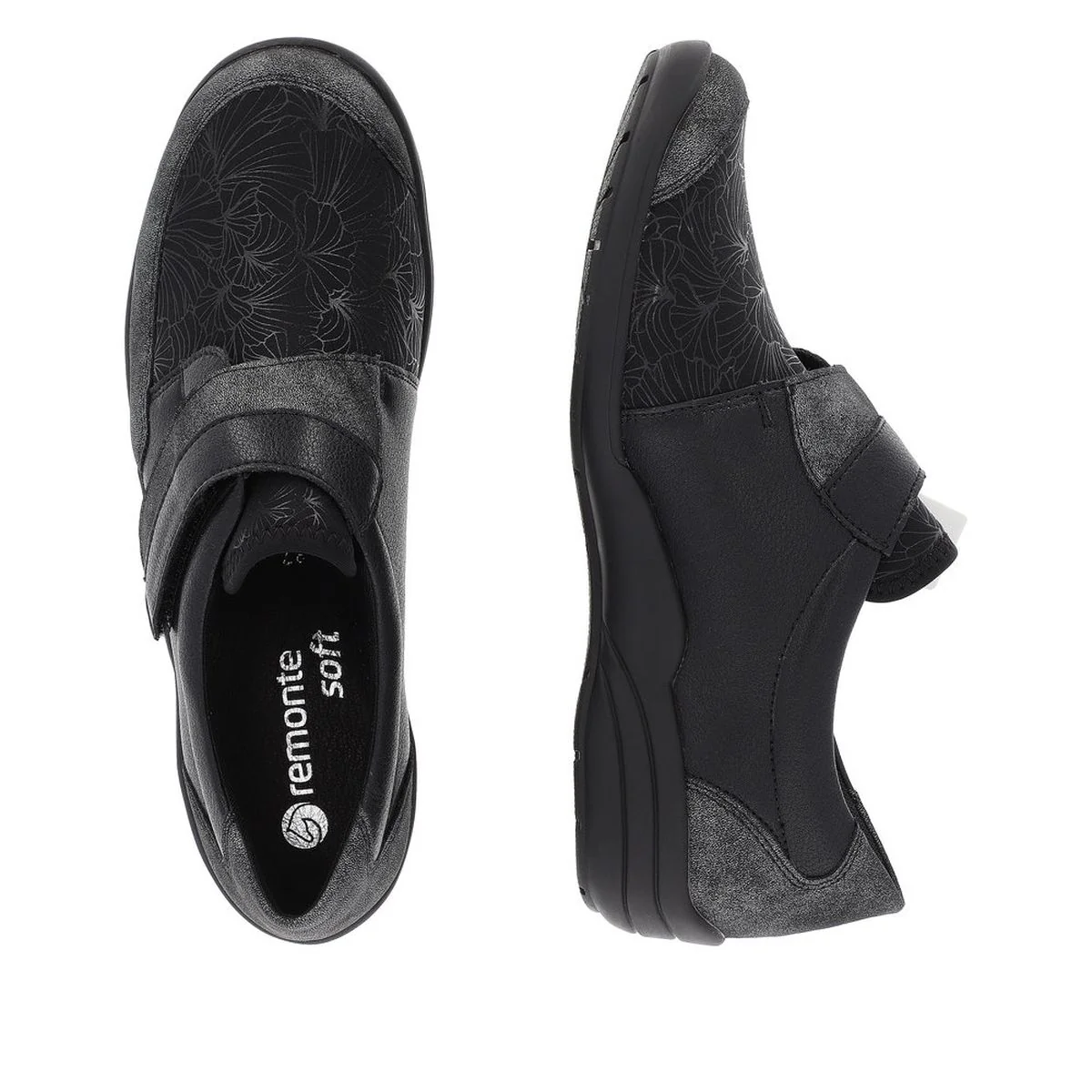 Remonte R7600 Women's Slip On Shoe in Black - Image 5