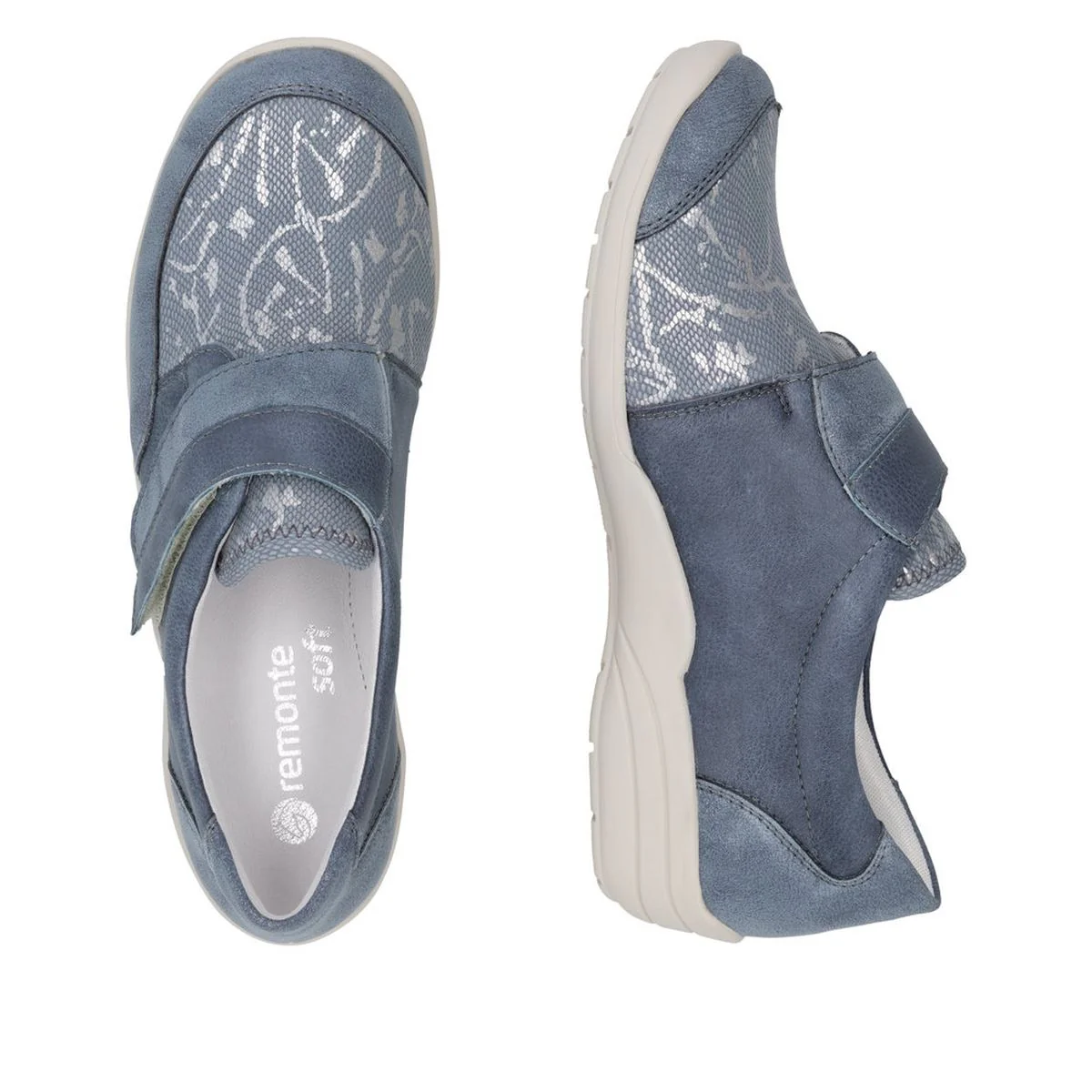 Remonte R7600 Women's Slip On Shoe in Blue - Image 6