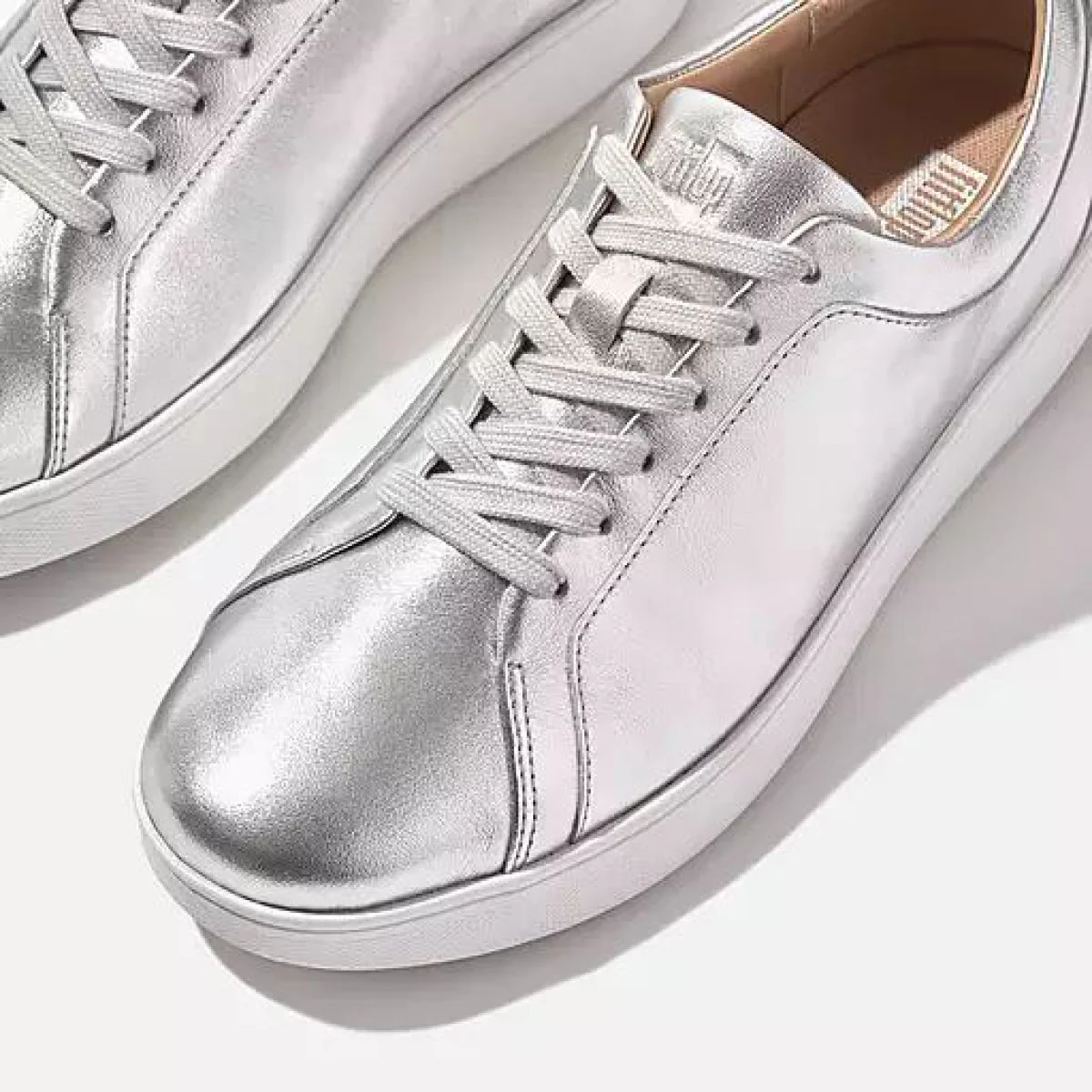 Rally Lace Up Sneaker in Silver - Image 2