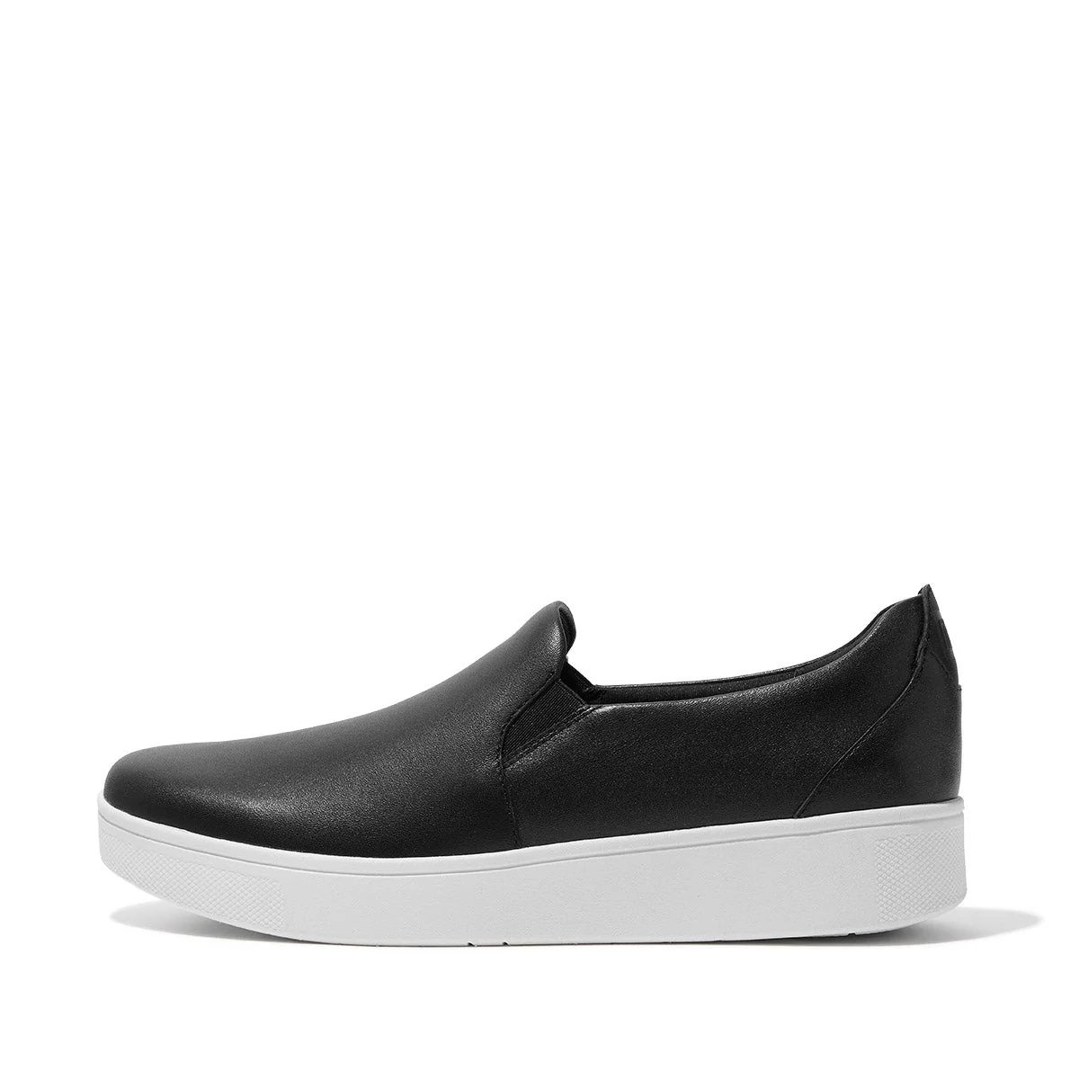 FitFlop Rally Leather Slip-On Skate Sneaker – Women's (Black) - Image 2