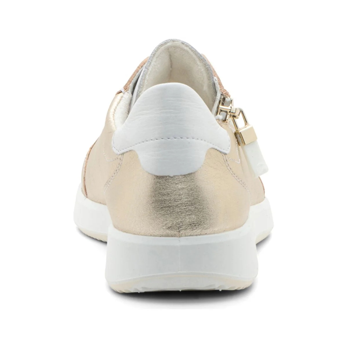 Ara Ramona Women's Zip Sneaker In Gold - Image 4