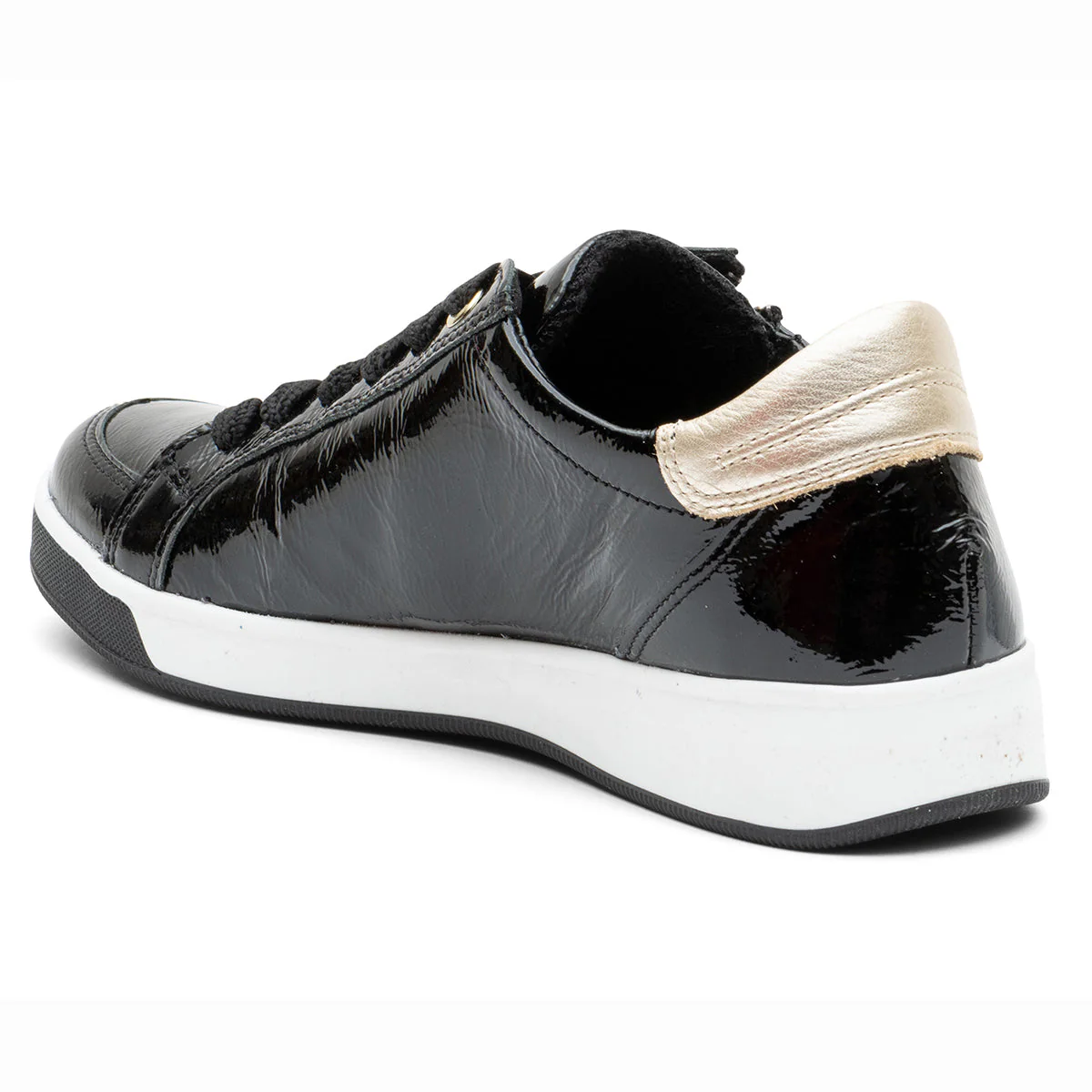 Ara Rei-Low Women's Zip Sneaker in Black - Image 2