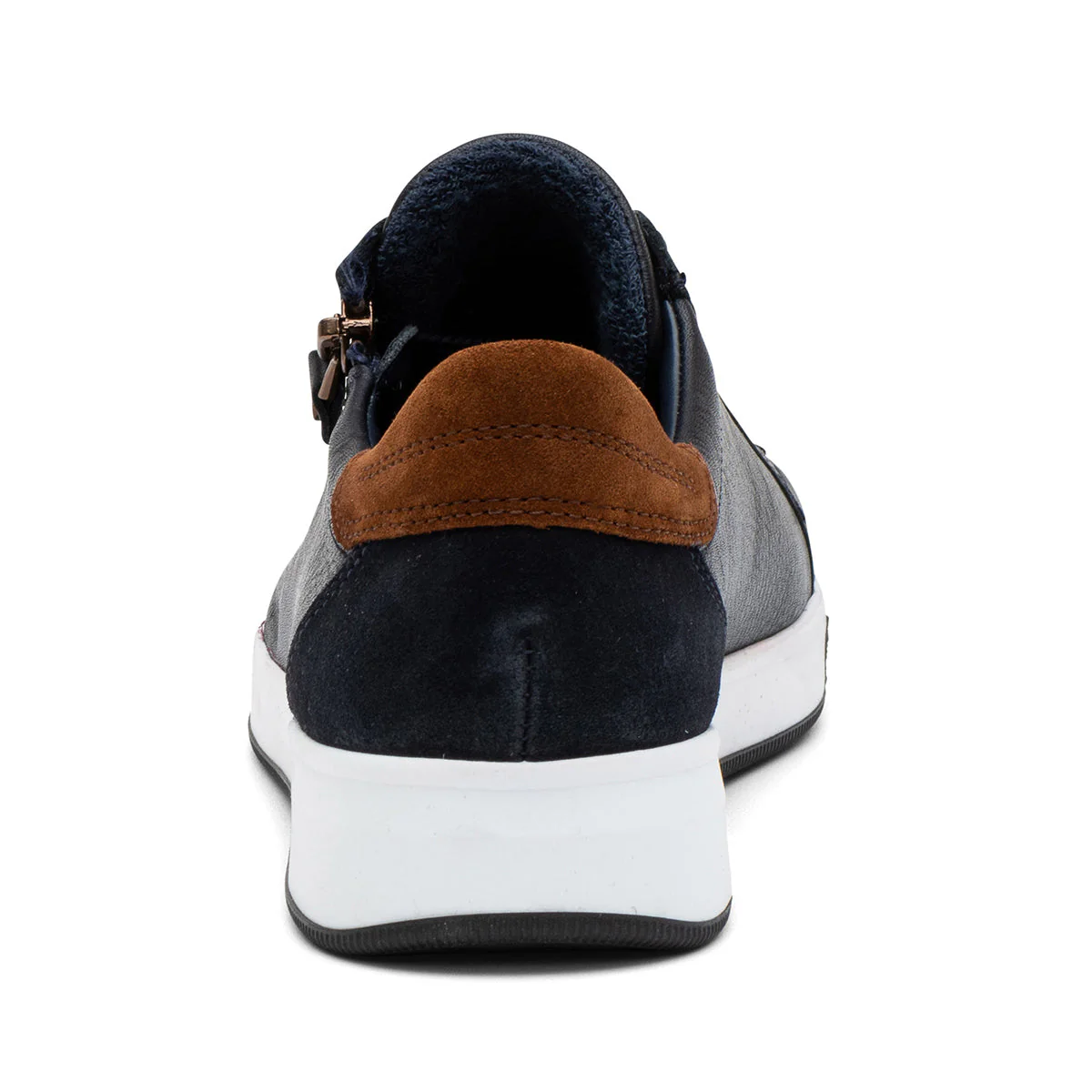 Ara Rei-Low Women's Zip Sneaker in Navy - Image 4