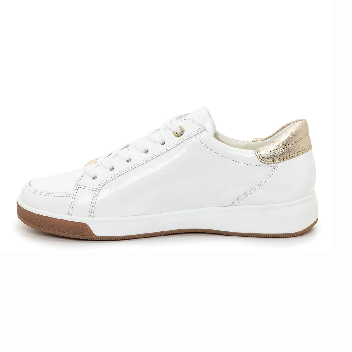 Ara Rei-Low Women's Zip Sneaker in White - Image 2