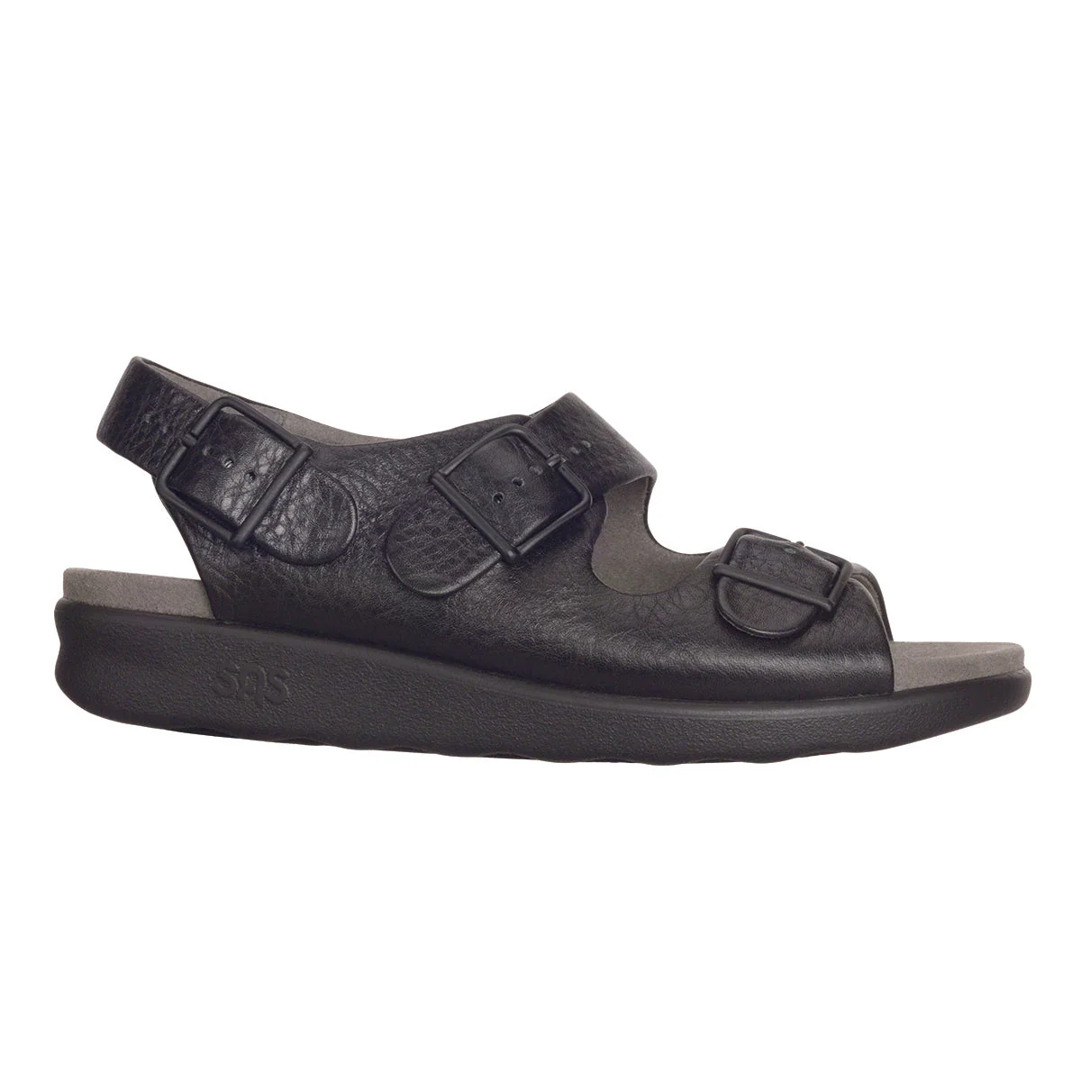 SAS Relaxed Women's Heel Strap Sandal in Black - Image 3