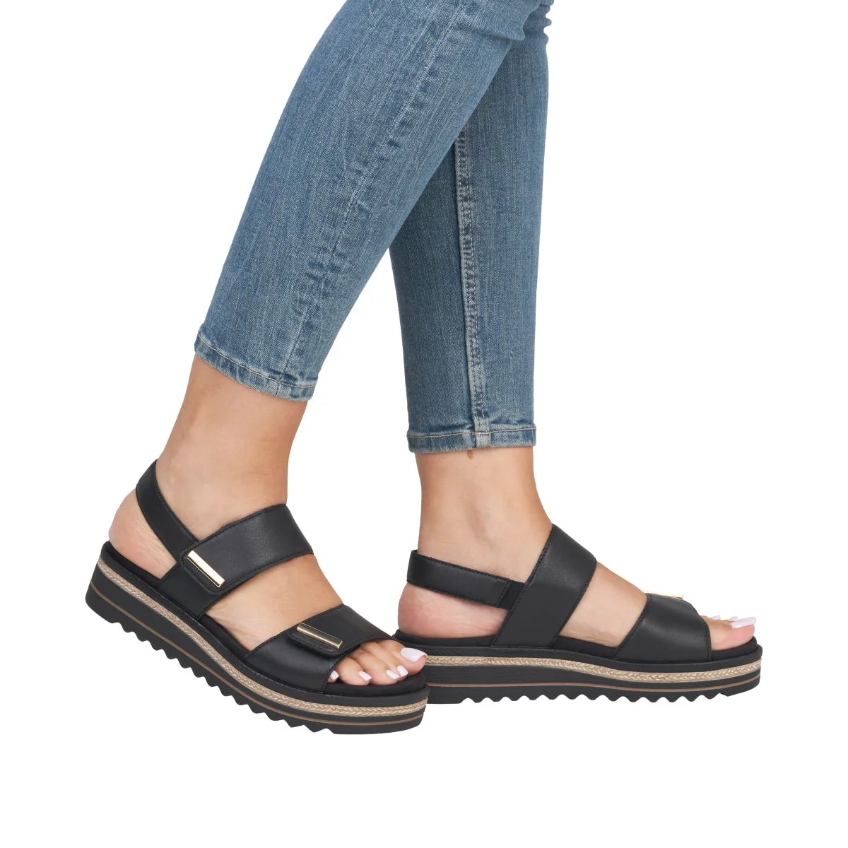 Remonte D0Q59 Women's Sandals in Black - Image 10