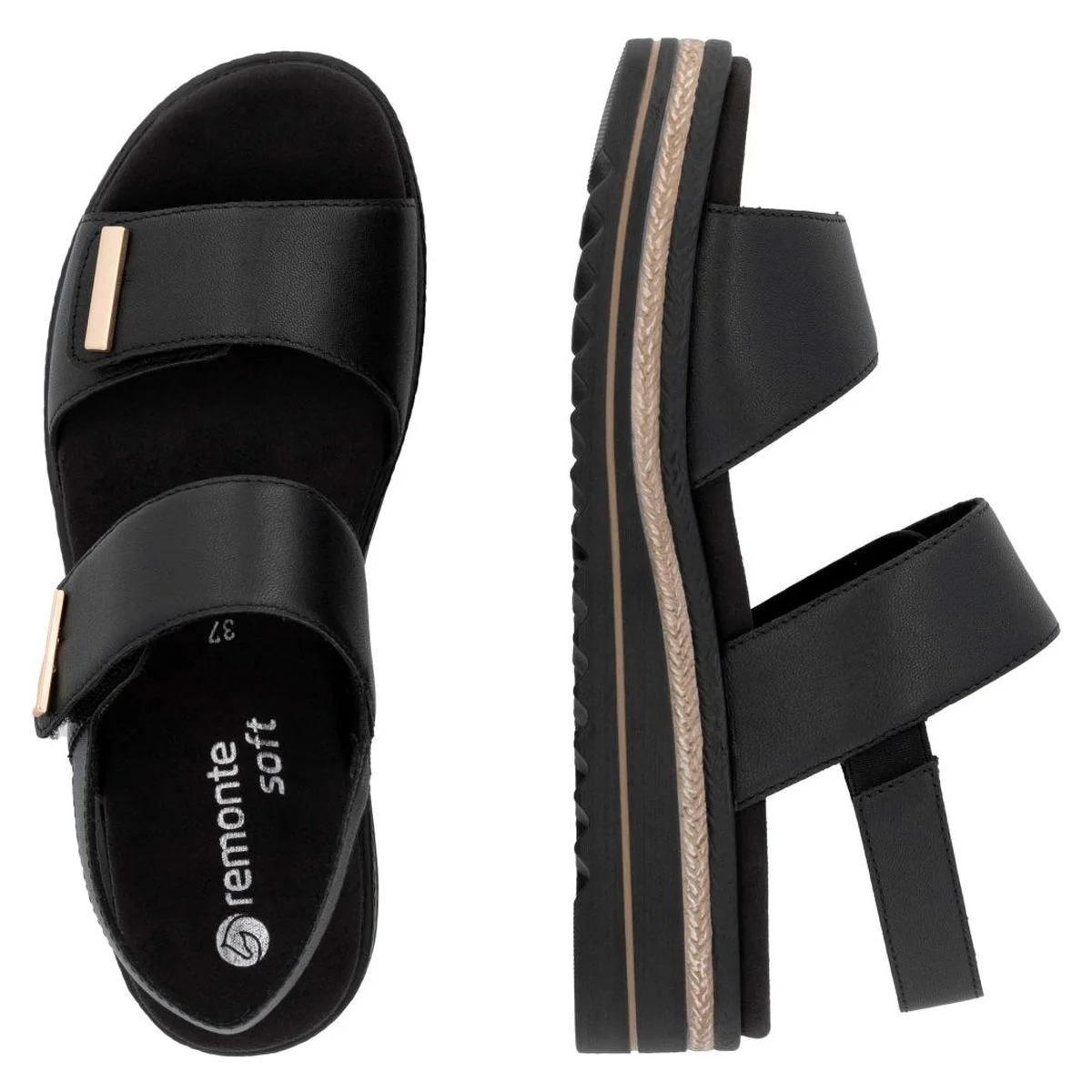 Remonte D0Q59 Women's Sandals in Black - Image 8