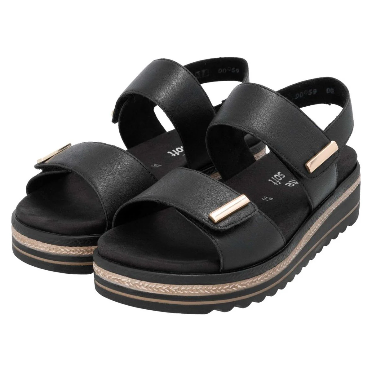 Remonte D0Q59 Women's Sandals in Black - Image 9