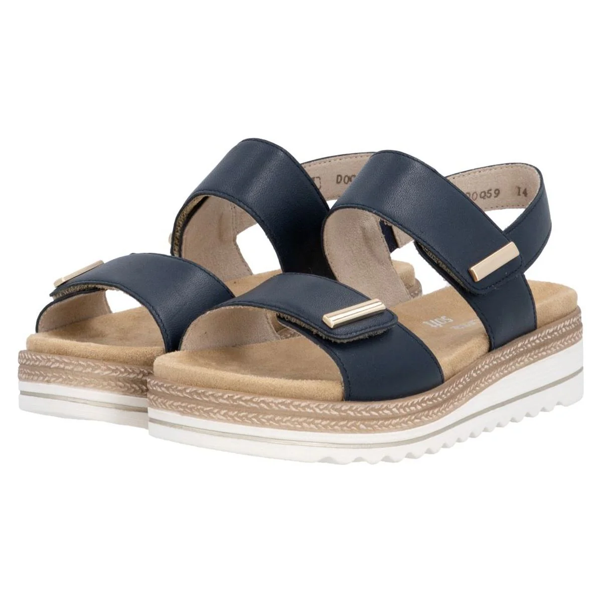 Remonte D0Q59 Women's Sandals in Blue - Image 9